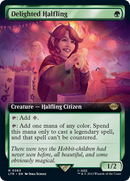 Delighted Halfling (LTR-363) [The Lord of the Rings: Tales of Middle-earth]: (Extended Art) Foil