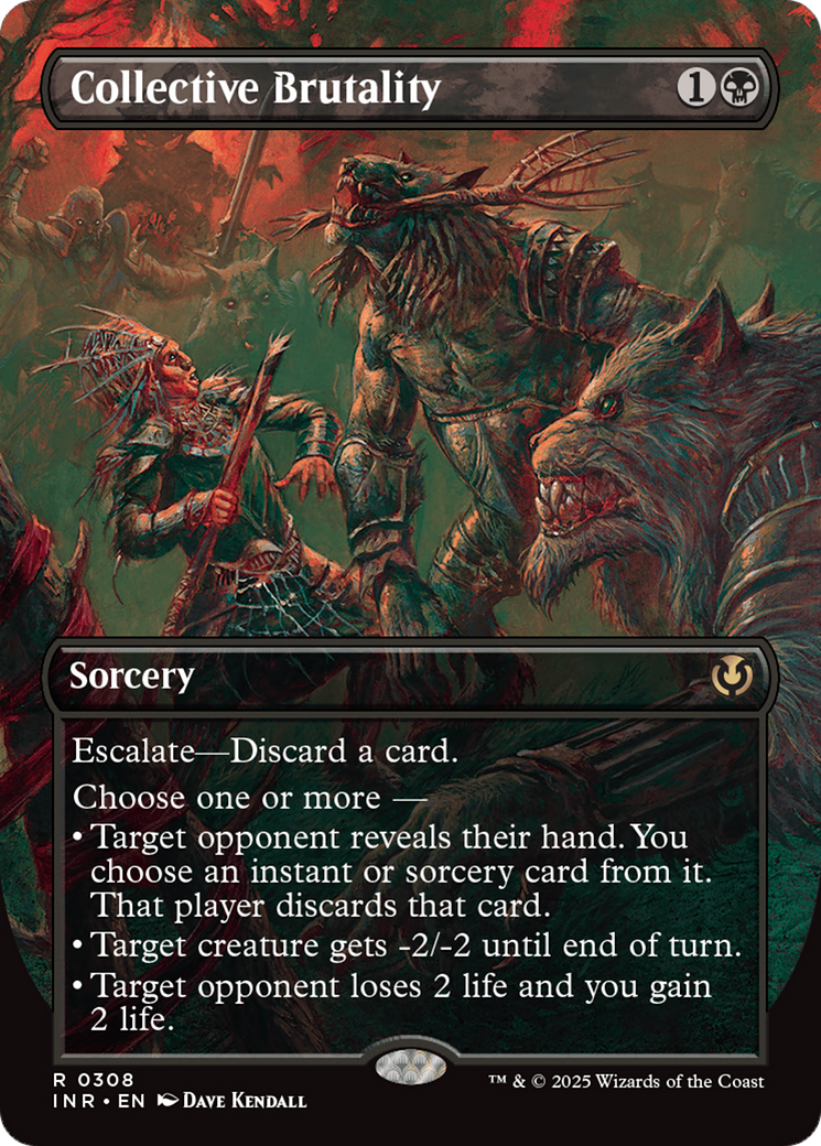 Collective Brutality (INR-308) [Innistrad Remastered] (Borderless) Foil