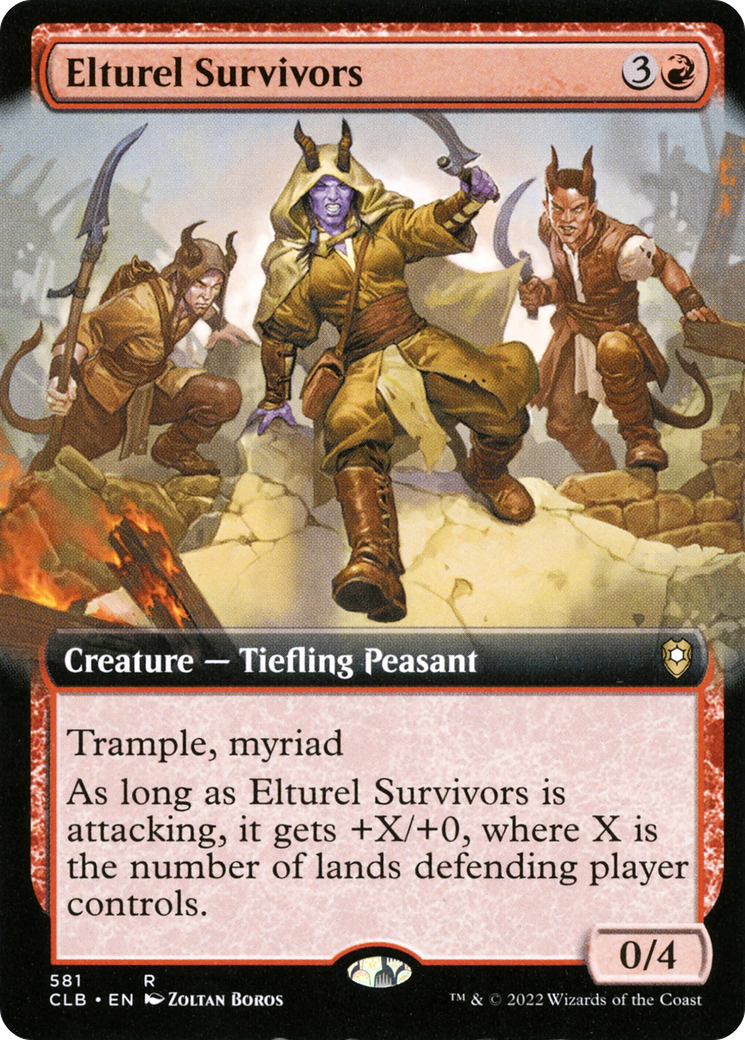 Elturel Survivors (Extended Art) (CLB-581) [Commander Legends: Battle for Baldur's Gate]
