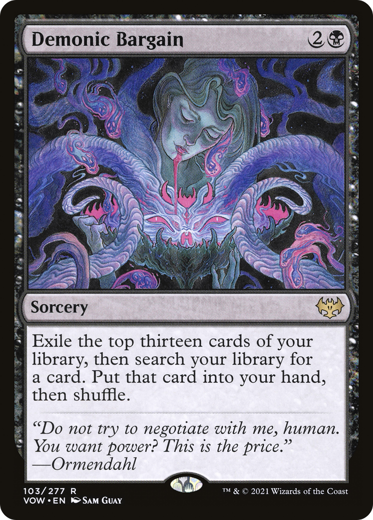 Demonic Bargain (VOW-103) [Innistrad: Crimson Vow]
