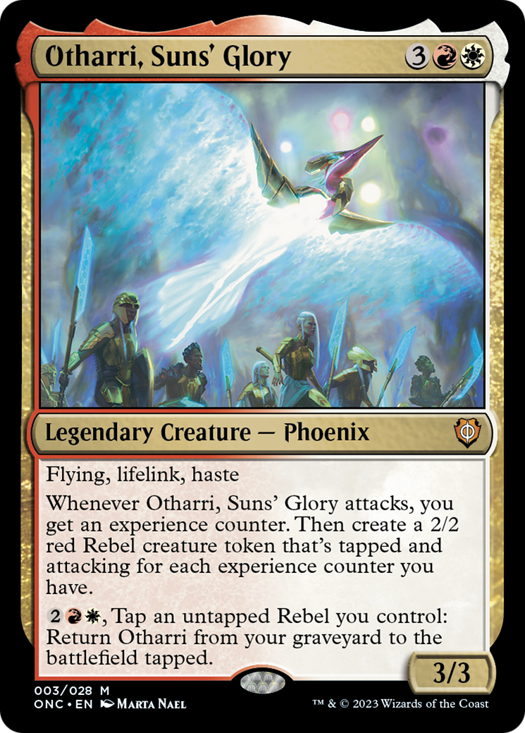 Otharri, Suns' Glory (ONC-003) [Phyrexia: All Will Be One Commander] Foil