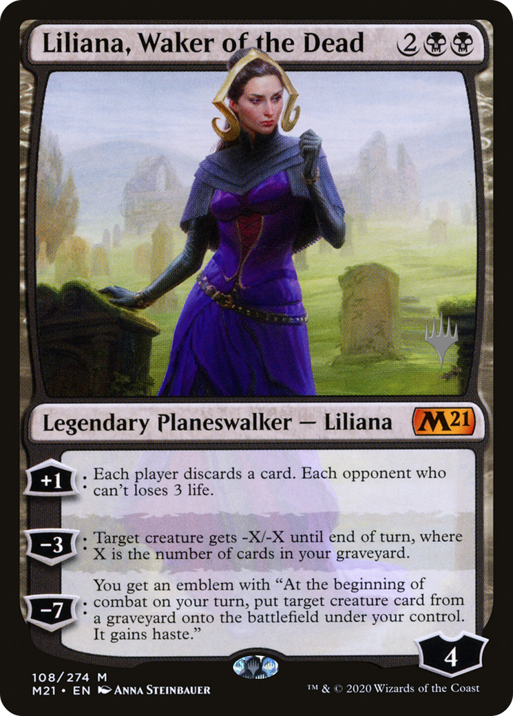 Liliana, Waker of the Dead (PPM21-108P) [Promo Pack: Core Set 2021 Promos]