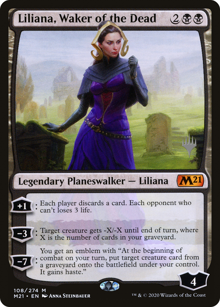 Liliana, Waker of the Dead (PPM21-108P) [Core Set 2021 Promos]