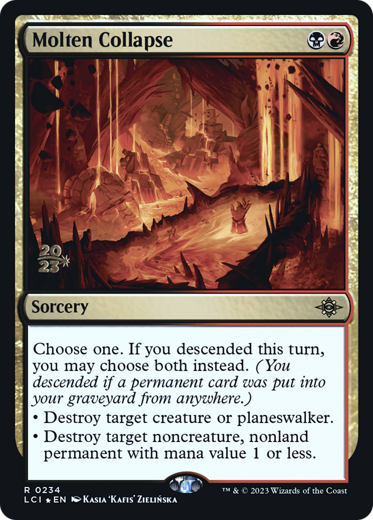 Molten Collapse (PRE-234S) [The Lost Caverns of Ixalan Promos] Foil