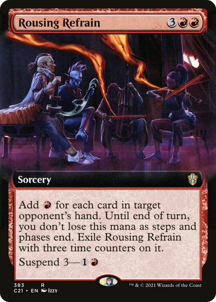 Rousing Refrain (Extended Art) (C21-383) [Commander 2021]