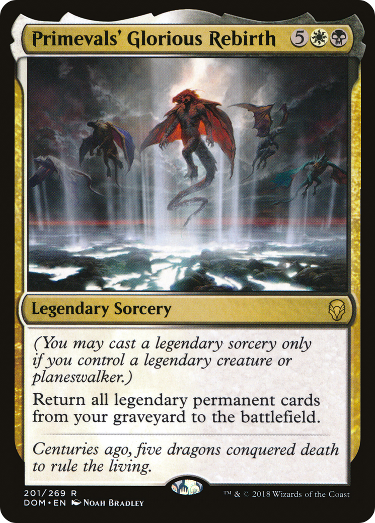 Primevals' Glorious Rebirth (DOM-201) [Dominaria] Foil