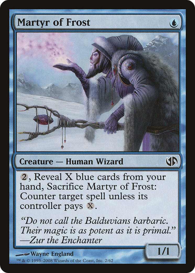 Martyr of Frost (DD2-002) [Duel Decks: Jace vs. Chandra]