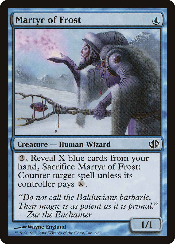 Martyr of Frost (DD2-002) [Duel Decks: Jace vs. Chandra]