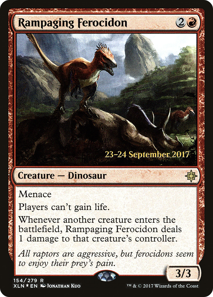 Rampaging Ferocidon (PRE-154S) [Ixalan Promos] Foil
