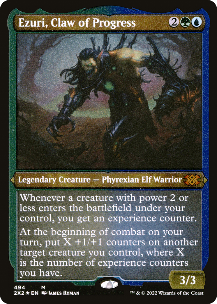 Ezuri, Claw of Progress (Foil Etched) (2X2-494) [Double Masters 2022] Foil