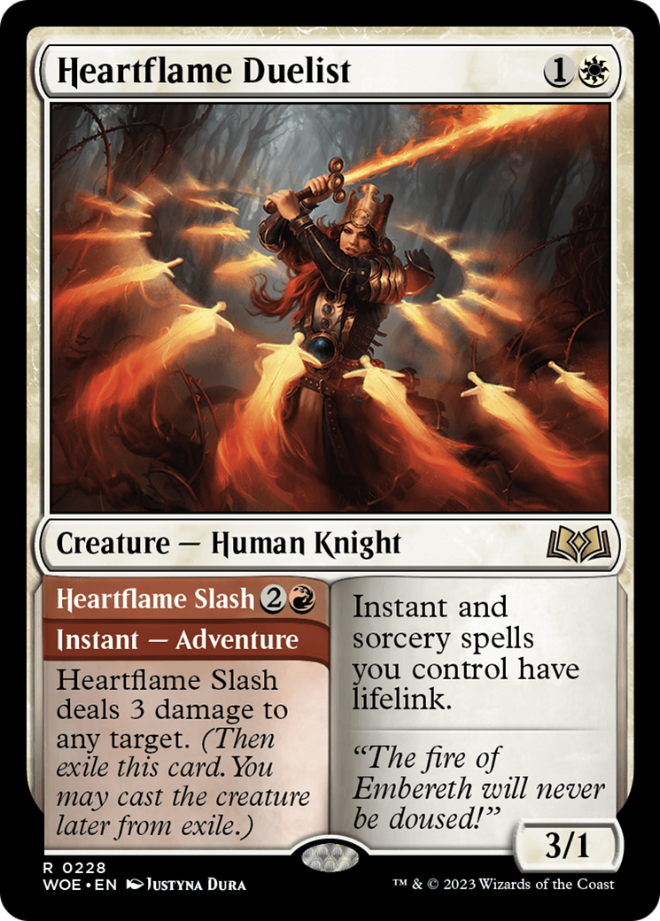 Heartflame Duelist // Heartflame Slash (WOE-228) [Wilds of Eldraine]
