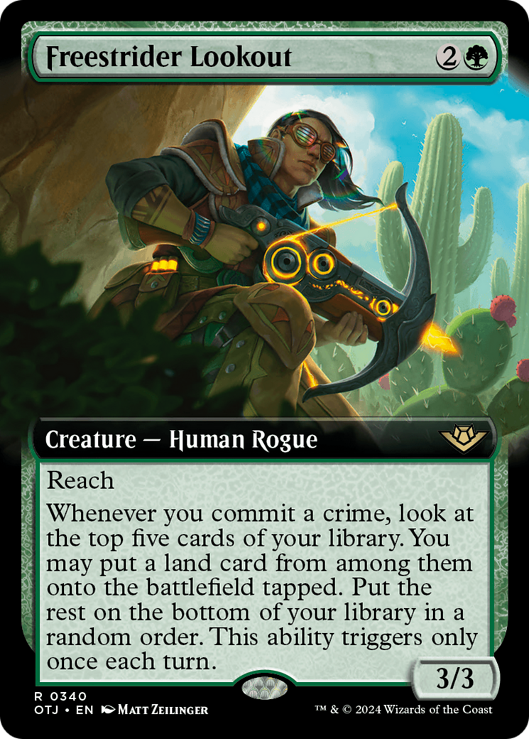 Freestrider Lookout (OTJ-340) [Outlaws of Thunder Junction]: (Extended Art)