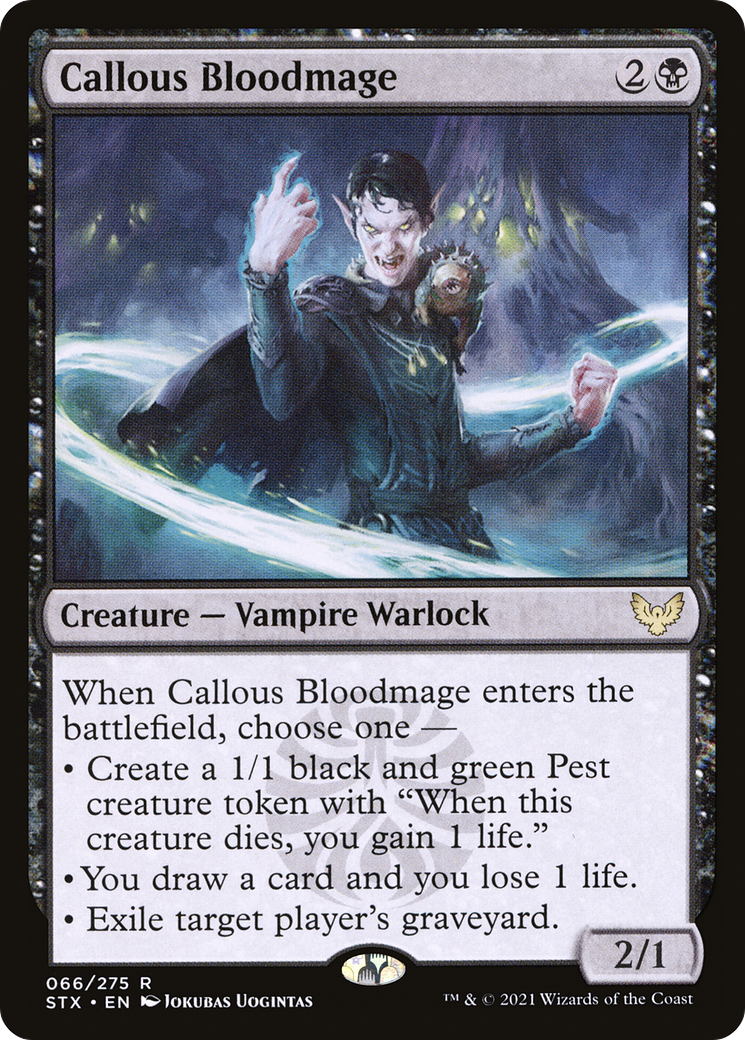 Callous Bloodmage (STX-066) [Strixhaven: School of Mages]