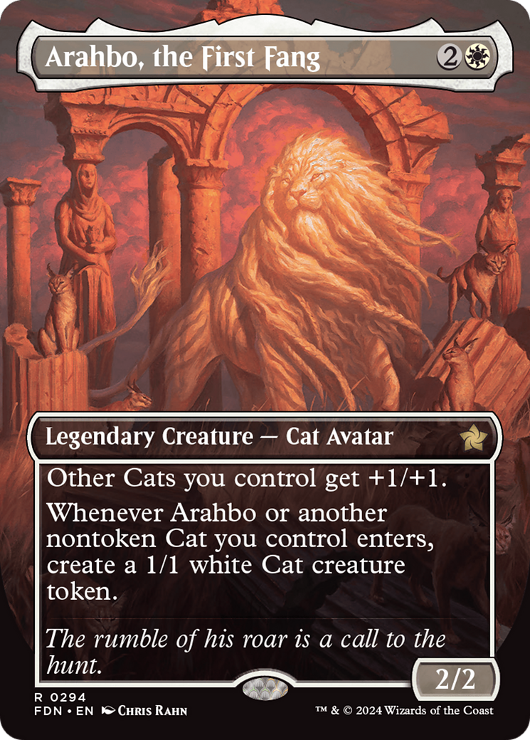 Arahbo, the First Fang (FDN-294) [Foundations] (Borderless)