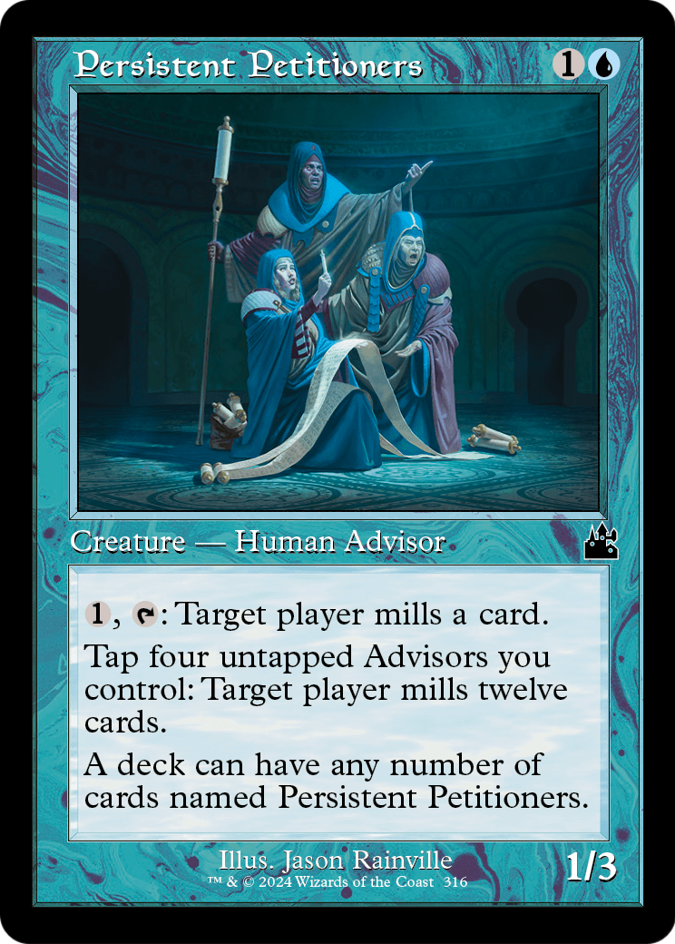 Persistent Petitioners (Retro Frame) (RVR-316) [Ravnica Remastered] Foil