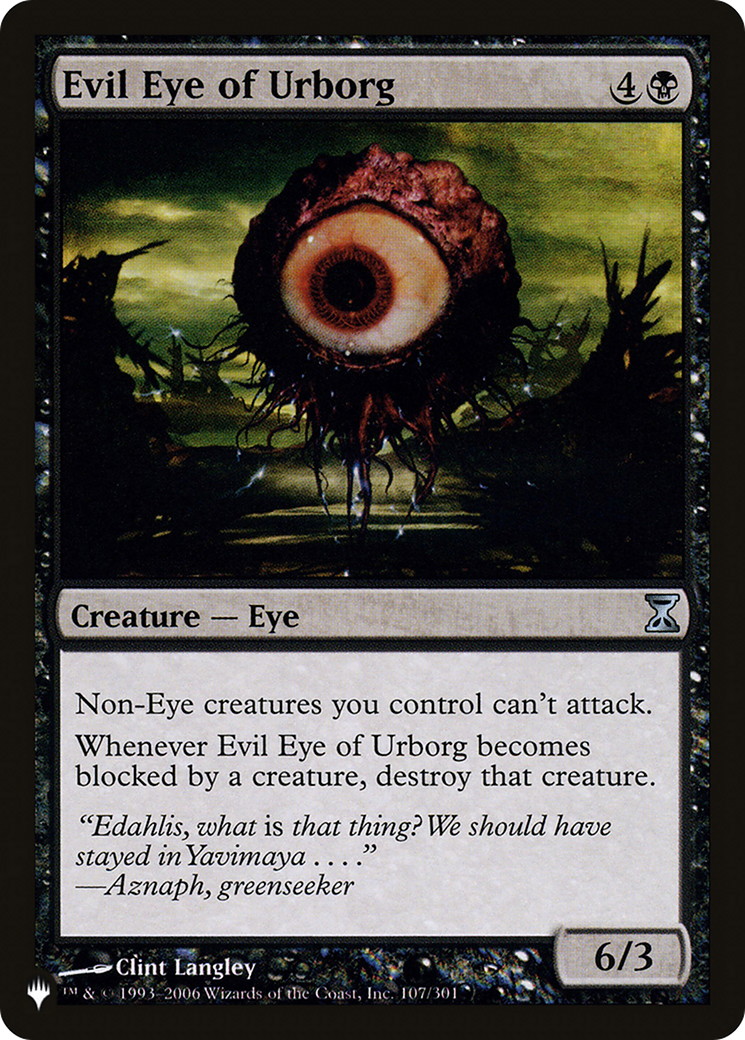 Evil Eye of Urborg (LIST-TSP-107) [The List]