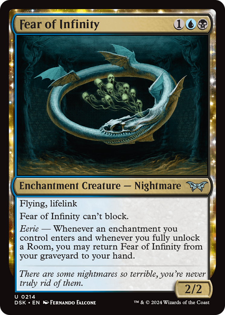 Fear of Infinity (DSK-214) [Duskmourn: House of Horror]: (enchantment)