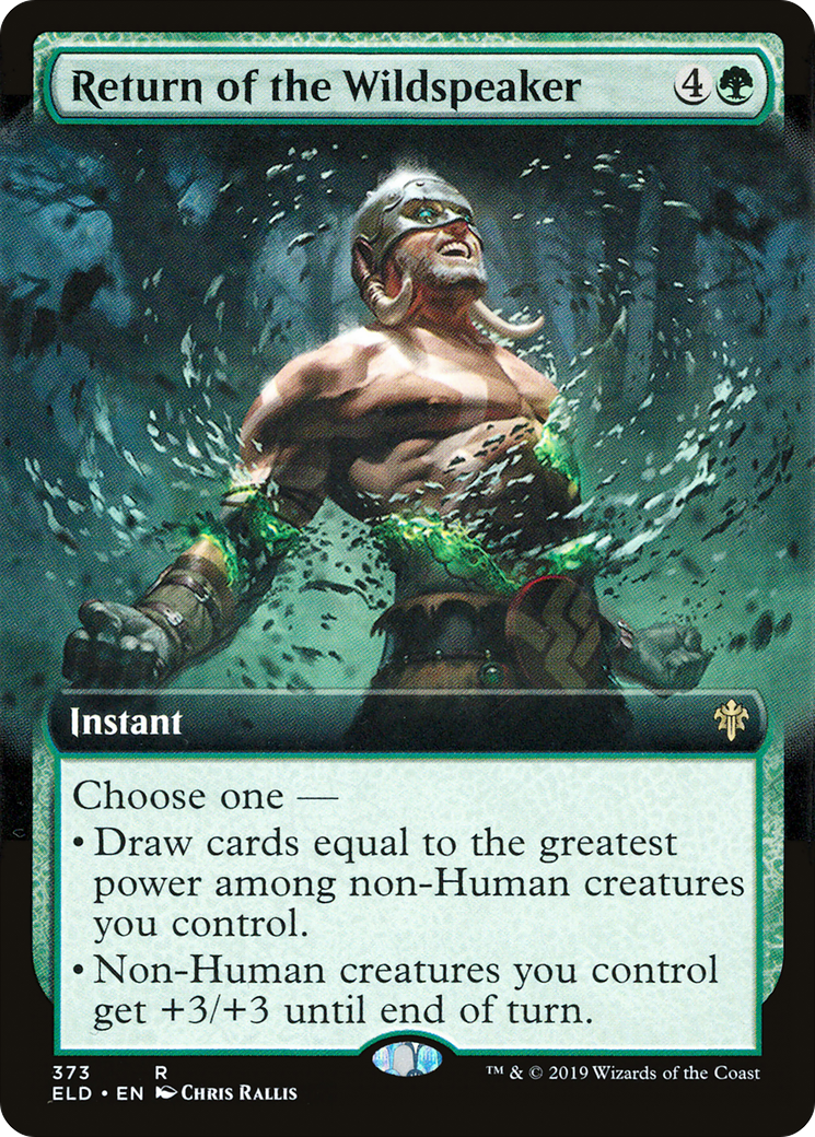 Return of the Wildspeaker (Extended Art) (ELD-373) [Throne of Eldraine]