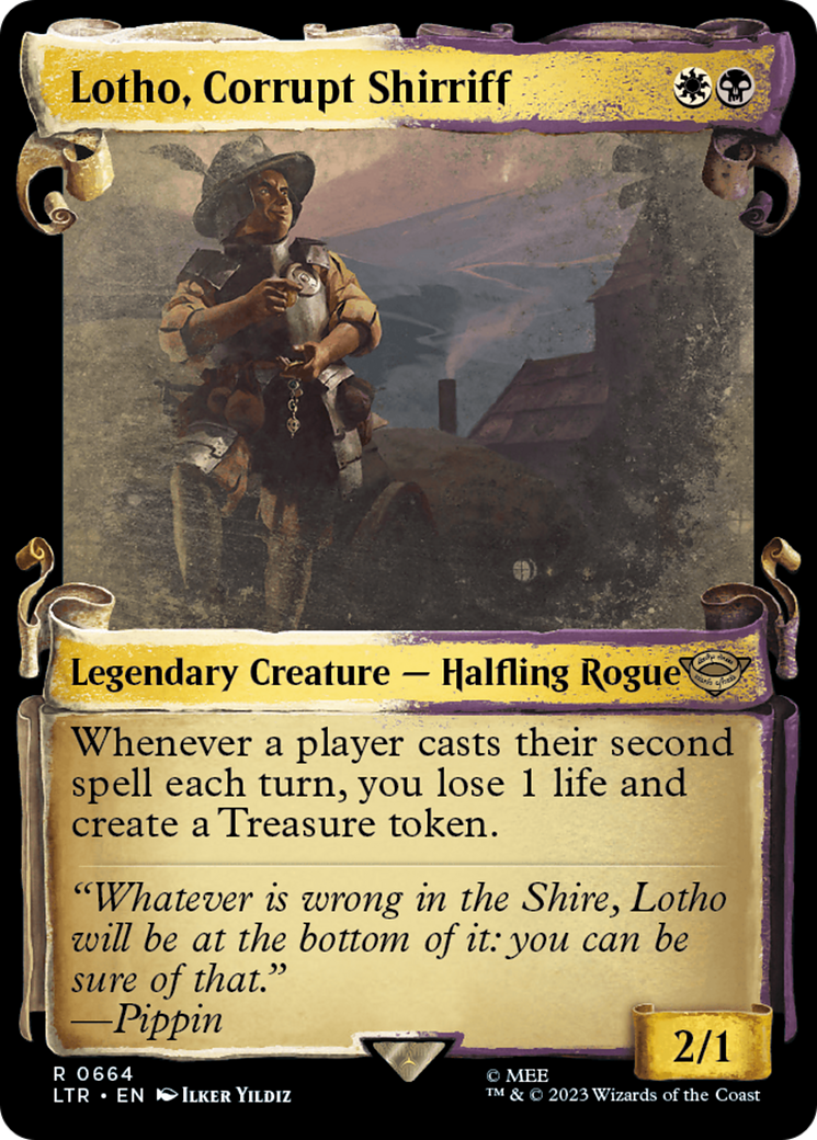 Lotho, Corrupt Shirriff (LTR-664) [The Lord of the Rings: Tales of Middle-earth]: (Showcase)