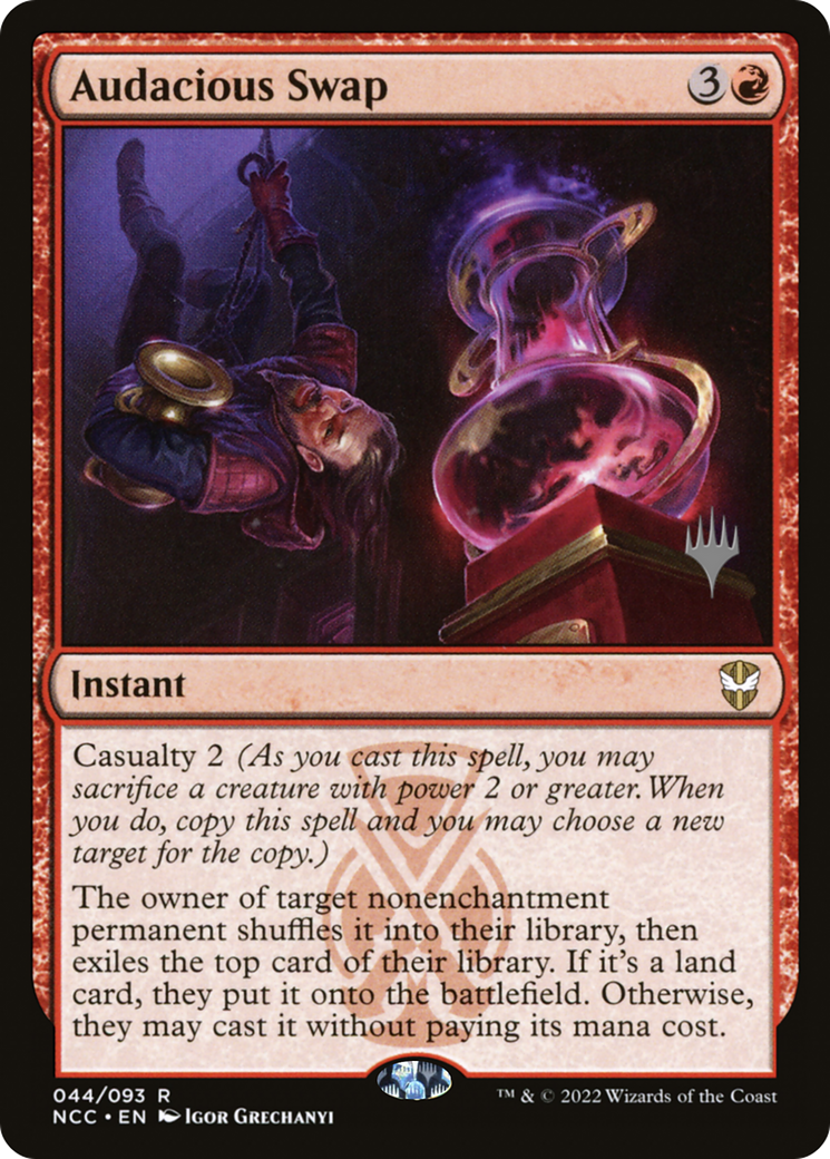 Audacious Swap (PPSNC-44P) [New Capenna Commander Promos] Foil