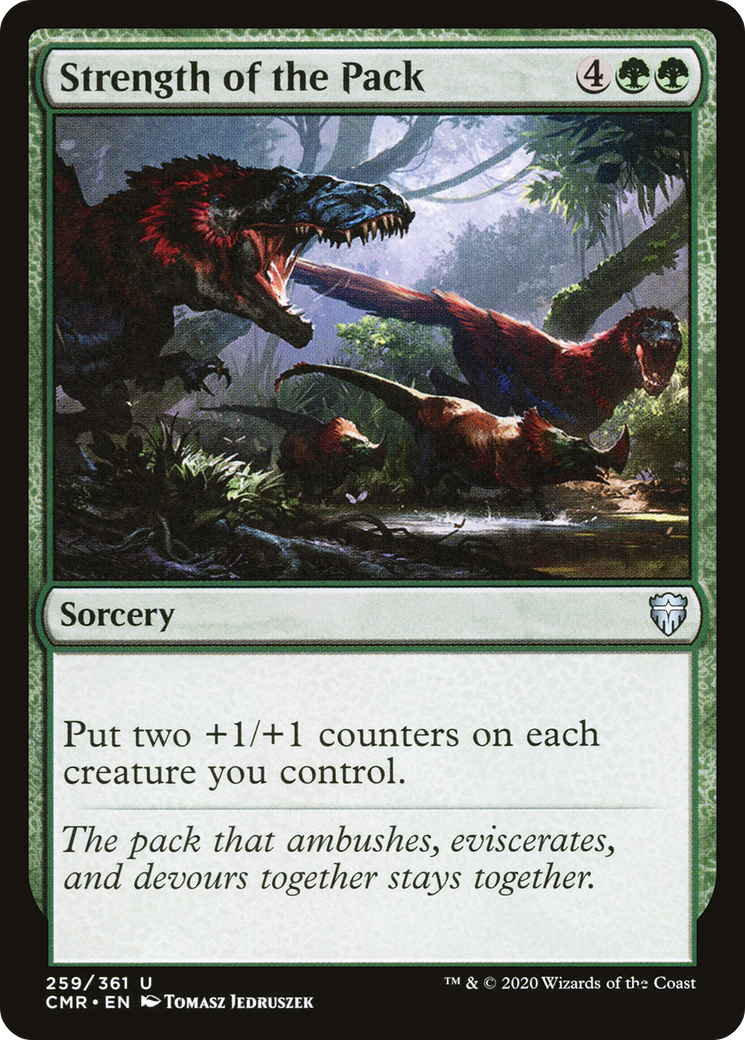 Strength of the Pack (CMR-259) [Commander Legends] Foil
