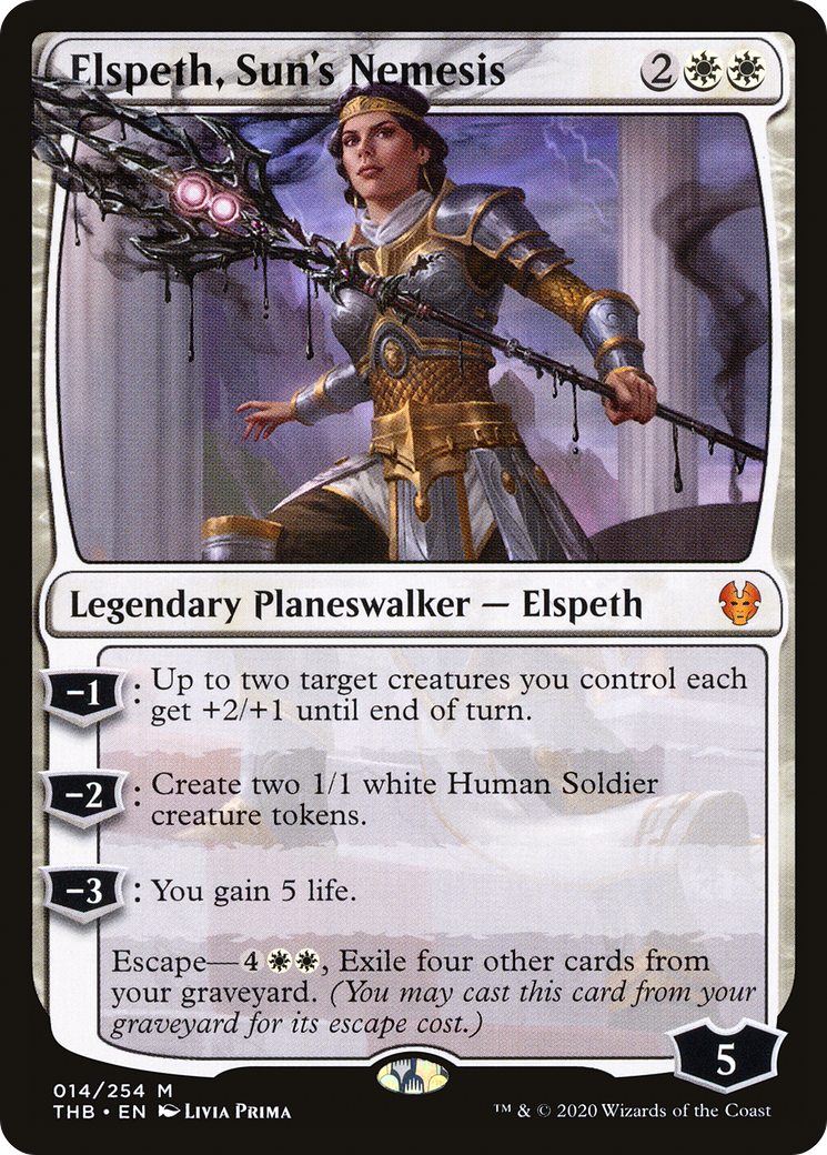Elspeth, Sun's Nemesis (THB-014) [Theros Beyond Death] Foil