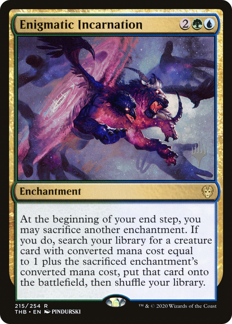 Enigmatic Incarnation (PPTHB-215P) [Promo Pack: Theros Beyond Death Promos]