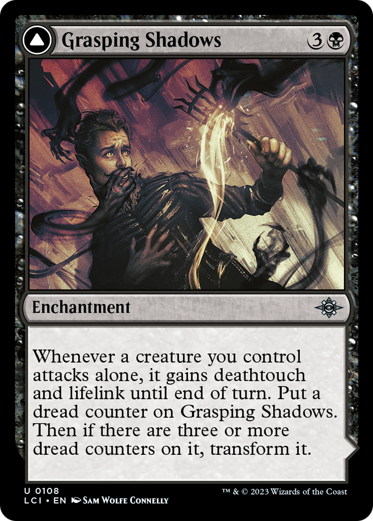 Grasping Shadows // Shadows' Lair (LCI-108) [The Lost Caverns of Ixalan] Foil