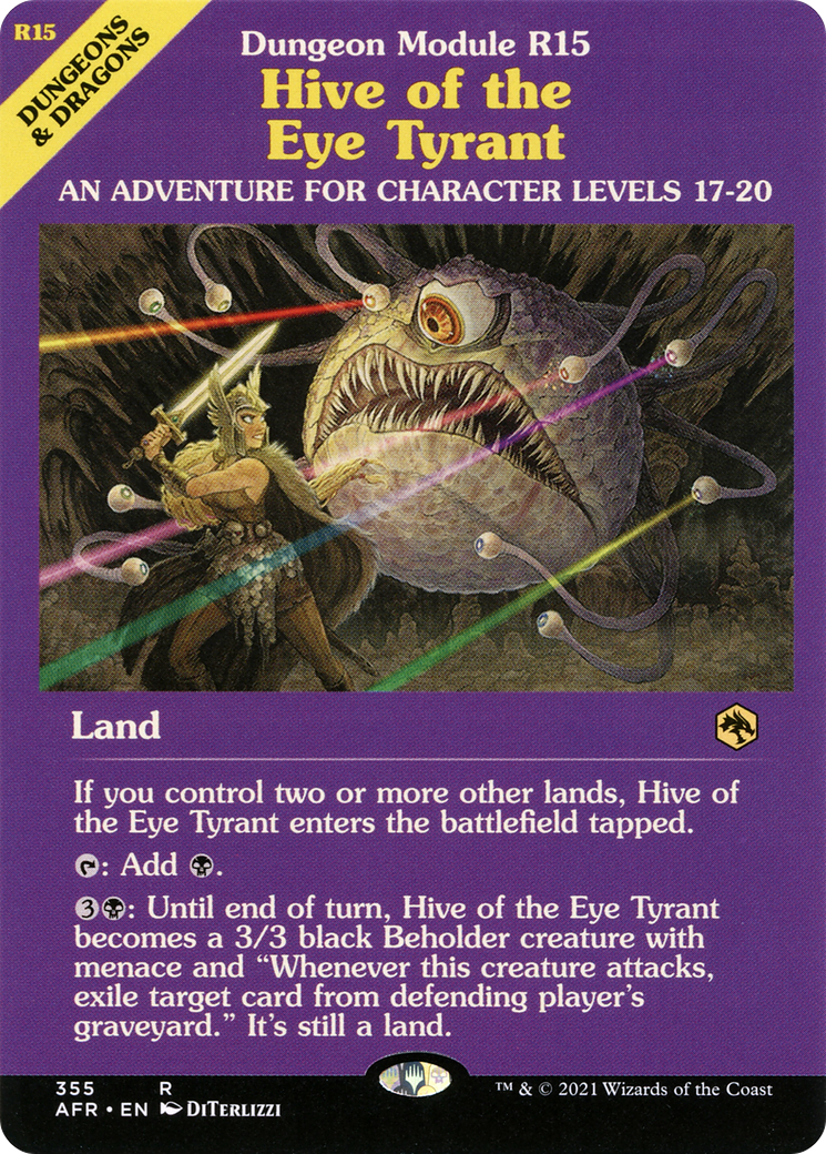 Hive of the Eye Tyrant (Dungeon Module) (AFR-355) (Showcase) [Adventures in the Forgotten Realms]