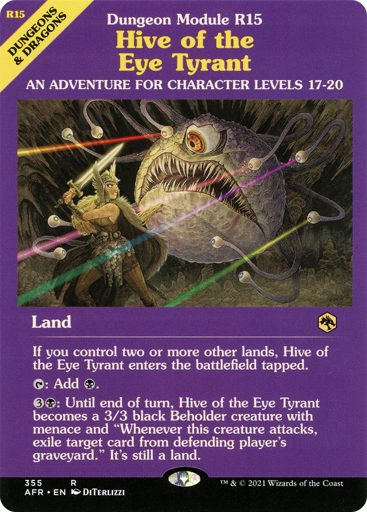 Hive of the Eye Tyrant (AFR-355) [Adventures in the Forgotten Realms]: (Showcase) Foil