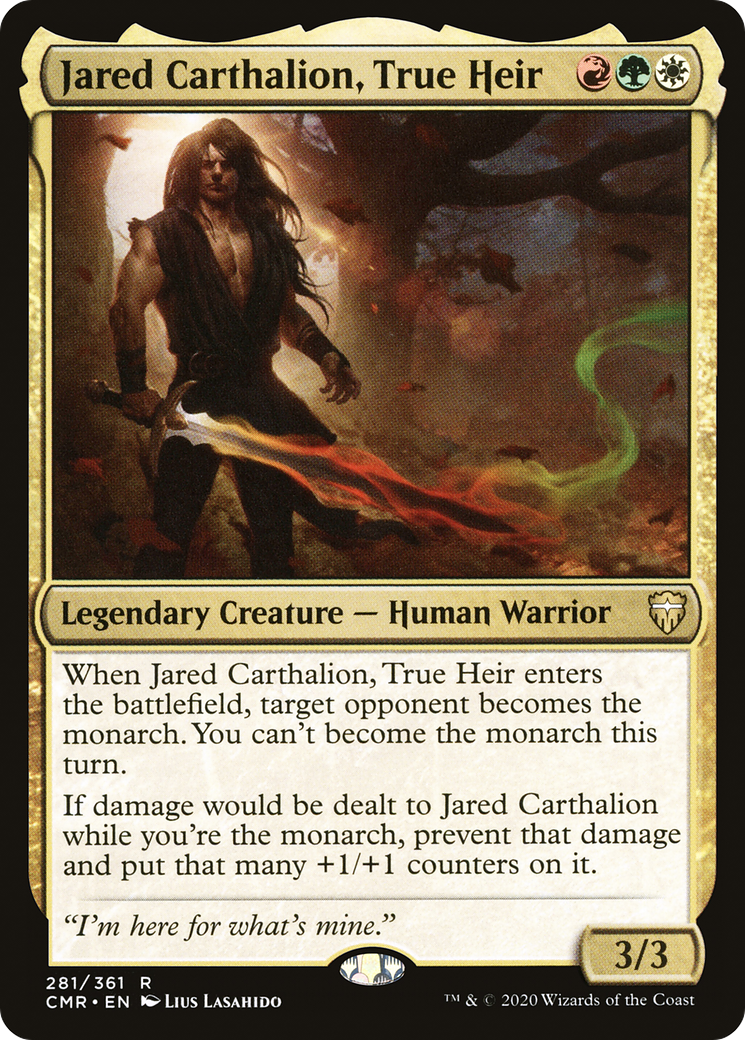 Jared Carthalion, True Heir (CMR-281) [Commander Legends] Foil