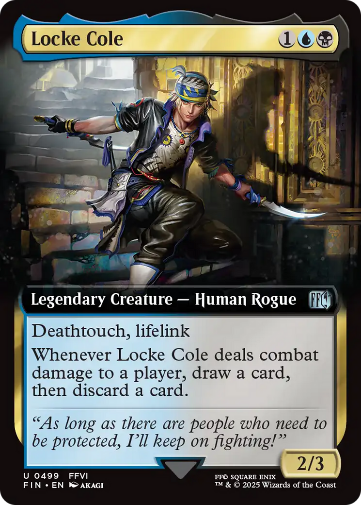 Locke Cole (Extended Art) (FIN-499) [FINAL FANTASY]: (Extended Art) Foil