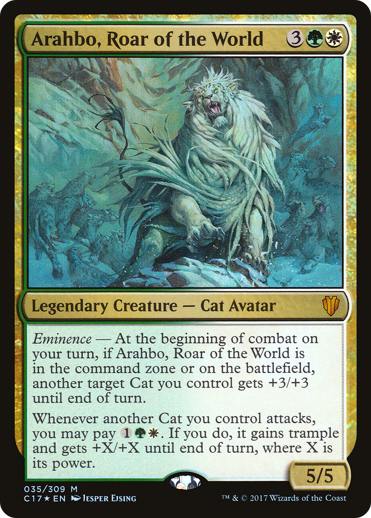 Arahbo, Roar of the World (C17-035) [Commander 2017] Foil