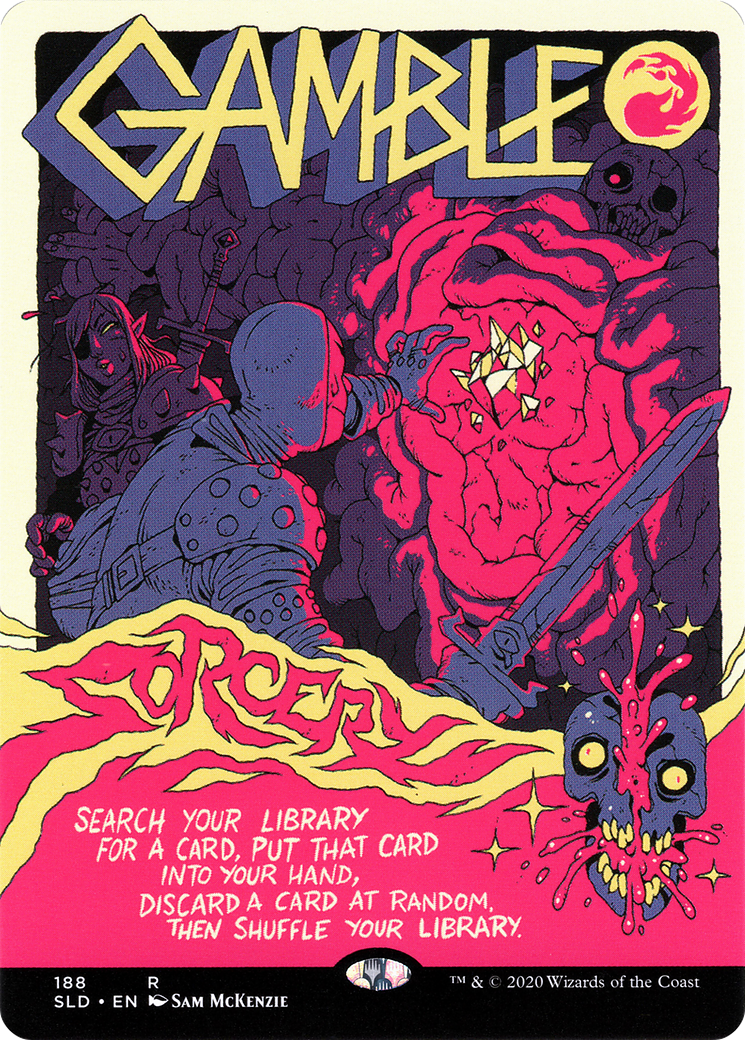 Gamble (SLD-188) (Borderless) [Secret Lair Drop]