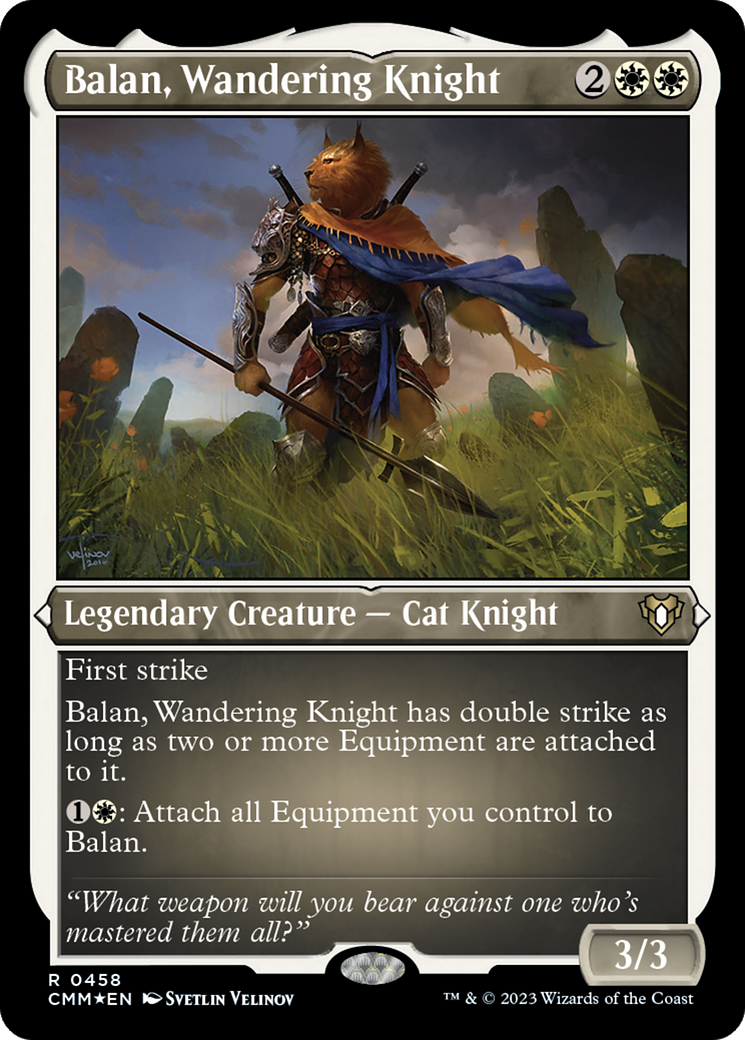 Balan, Wandering Knight (CMM-458) [Commander Masters] Etched Foil