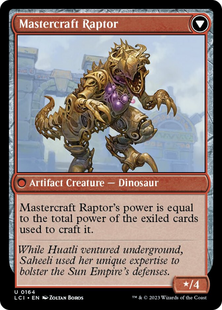 Saheeli's Lattice // Mastercraft Raptor (LCI-164) [The Lost Caverns of Ixalan]