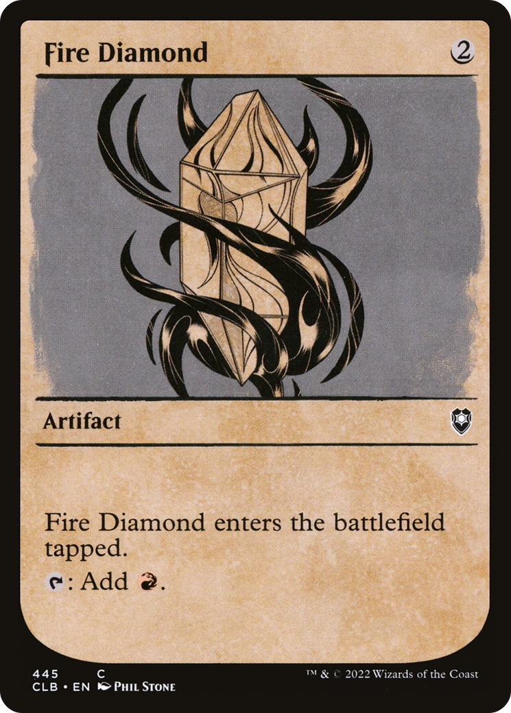 Fire Diamond (Showcase) (CLB-445) [Commander Legends: Battle for Baldur's Gate]