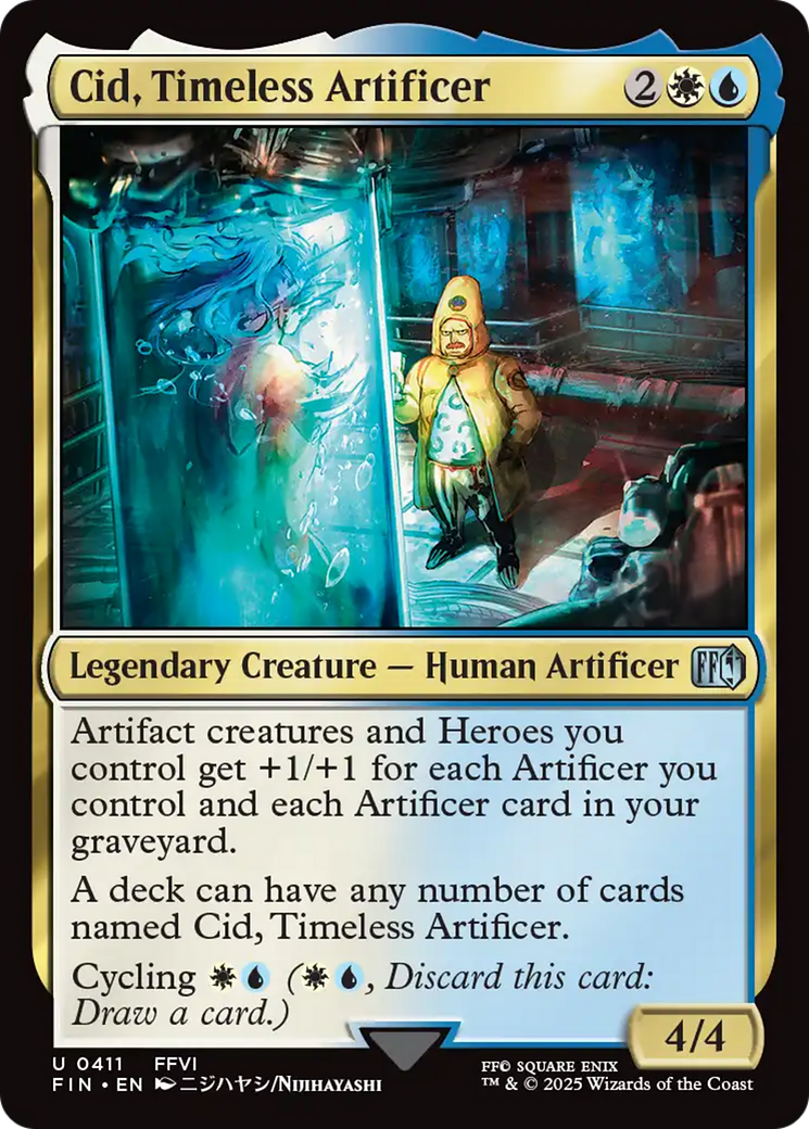 Cid, Timeless Artificer (0411) (FIN-411) [FINAL FANTASY] Foil