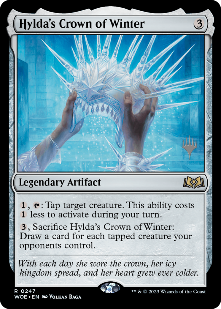 Hylda's Crown of Winter (PPWOE-247P) [Wilds of Eldraine Promos]