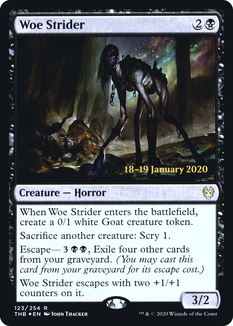 Woe Strider (PRE-123S) [Theros Beyond Death Promos] Foil