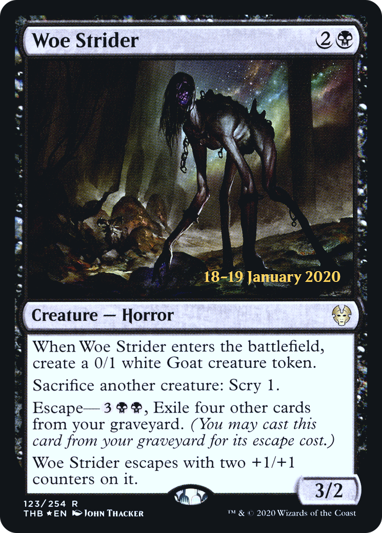 Woe Strider (PRE-123S) [Theros Beyond Death Promos] Foil