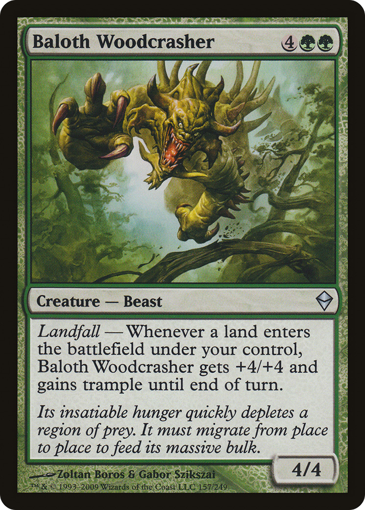 Baloth Woodcrasher (ZEN-157) [Zendikar] Foil