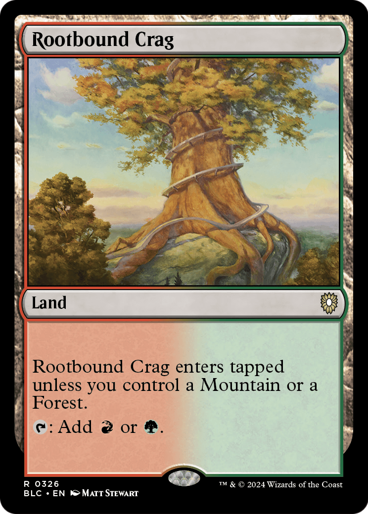 Rootbound Crag (BLC-326) [Bloomburrow Commander]
