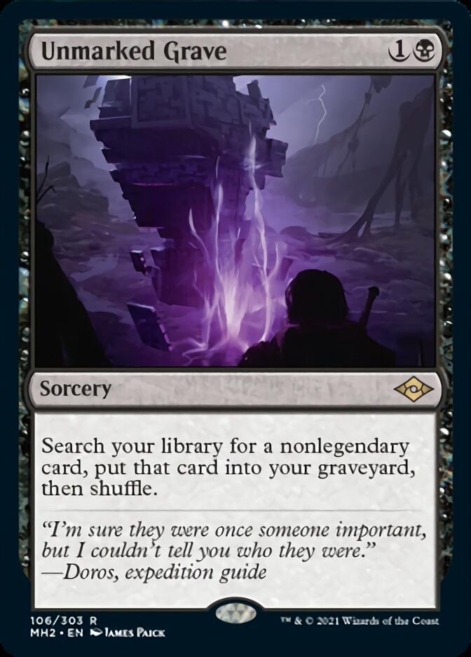 Unmarked Grave (MH2-106) [Modern Horizons 2] Foil