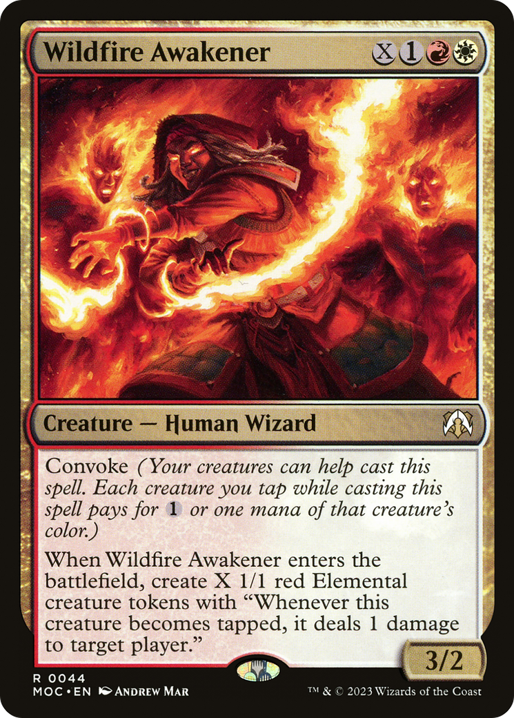 Wildfire Awakener (MOC-044) [March of the Machine Commander]