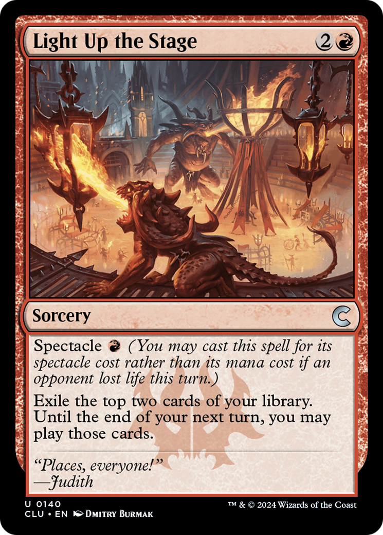 Light Up the Stage (CLU-140) [Ravnica: Clue Edition]