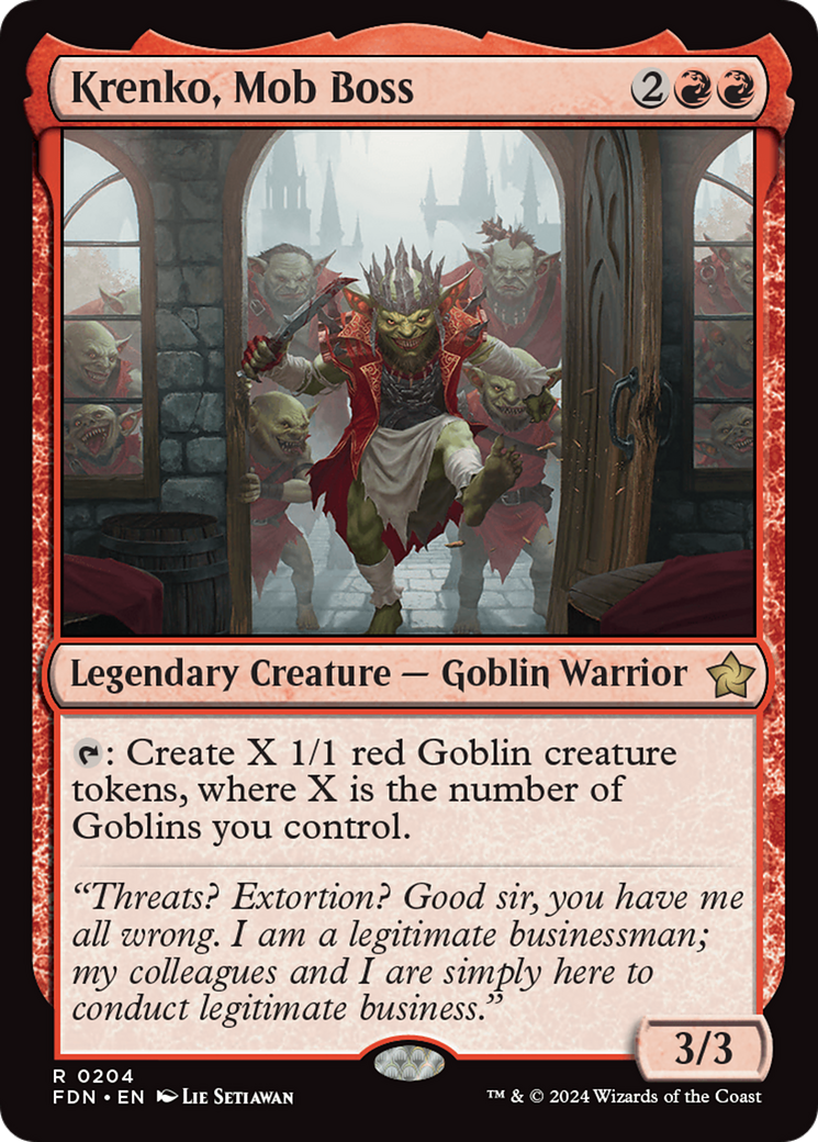 Krenko, Mob Boss (FDN-204) [Foundations]