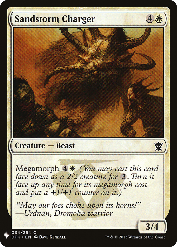 Sandstorm Charger (LIST-DTK-34) [The List]