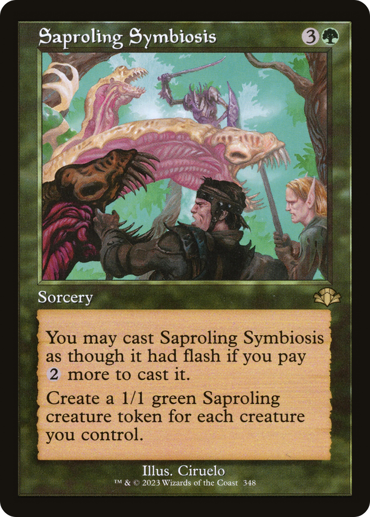 Saproling Symbiosis (DMR-348) [Dominaria Remastered]