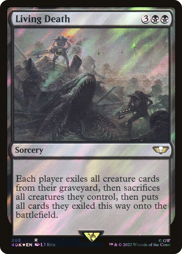 Living Death (Surge Foil) (40K-202) [Warhammer 40,000 Commander] Foil